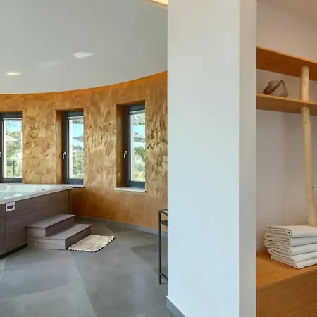 Modern Aria With Pool And Jacuzzi In